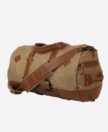 Premium Canvas Oversized Weekend Bag - Brown