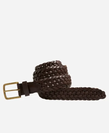 Adjustable Braided Leather Belt