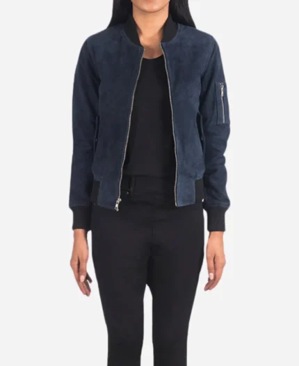 Ava Ma-1 Blue Bomber Jacket