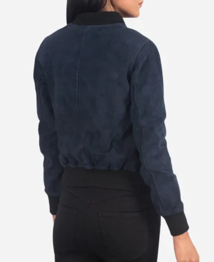 Ava Ma-1 Suede Bomber Jacket