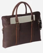 Classic Brown leather Laptop Bag Brown