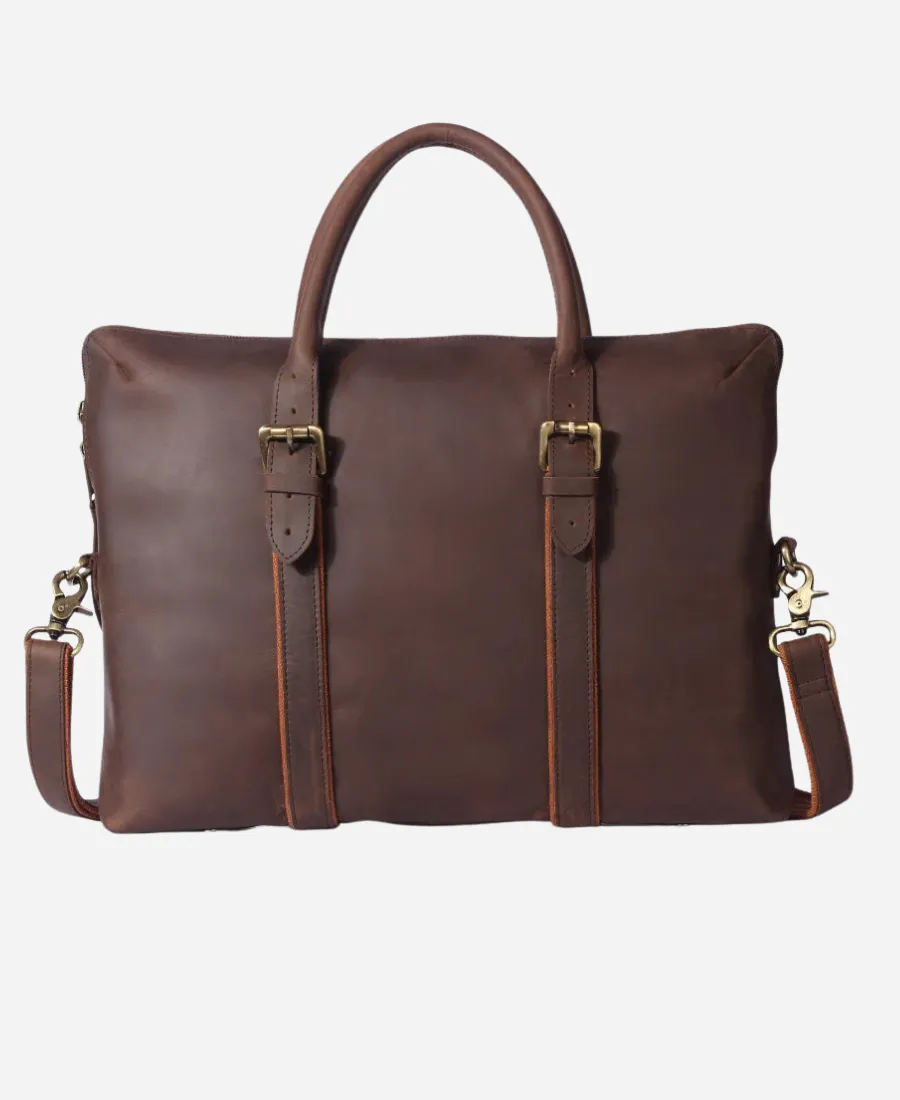 Classic Brown leather Laptop Bag - Popular Jacket Classic Brown leather Laptop Bag - Popular Jacket
