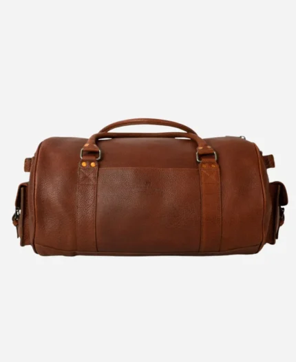 Classic Leather Travel Duffle Bag