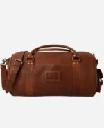 Classic Leather Travel Duffle Bag - Brown