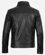 Classic Leather Trucker Jacket for Men