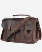 Denver Dark Oak Leather Briefcase