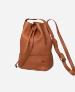 Handcrafted Leather Bucket Bag -Brown