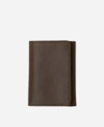 Leather Trifold Brown Wallet