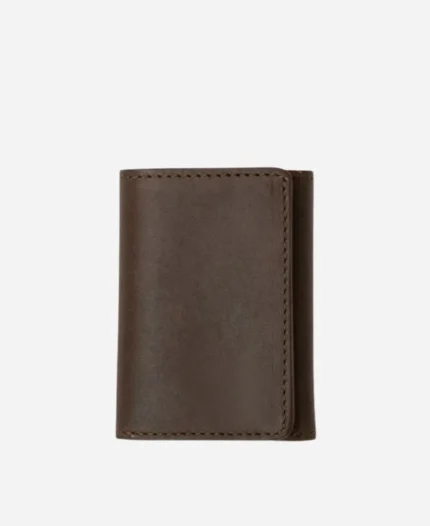 Leather Trifold Brown Wallet