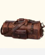 Legendary Leather Travel Duffle Bag - Brown