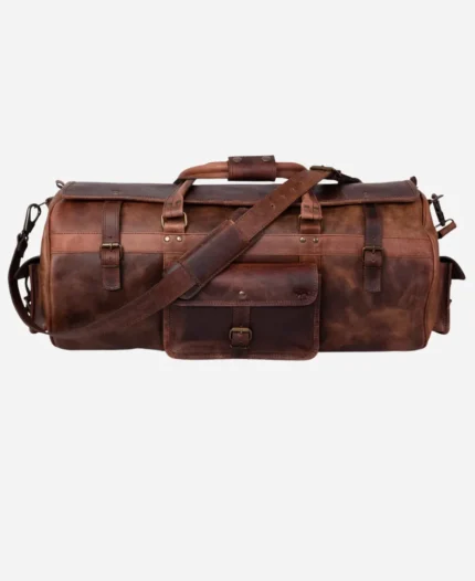 Legendary Leather Travel Duffle Brown Bag