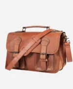 Luxury Brown Leather Briefcase
