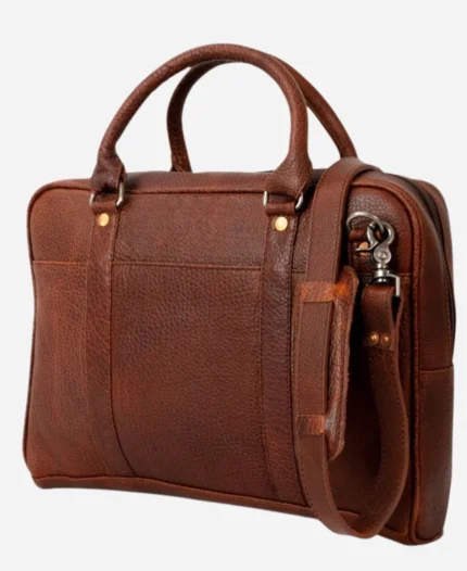 Luxury Brown Leather Briefcase