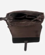 Luxury Leather Shoulder Sling Crossbody Bag - Brown