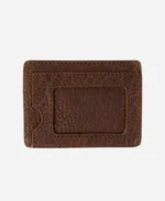  Men's Classic Leather Slim ID Brown Wallet for Sale
