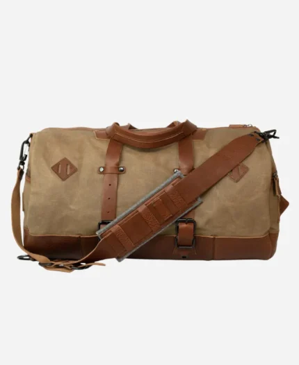 Premium Canvas Oversized Weekend Bag - Brown