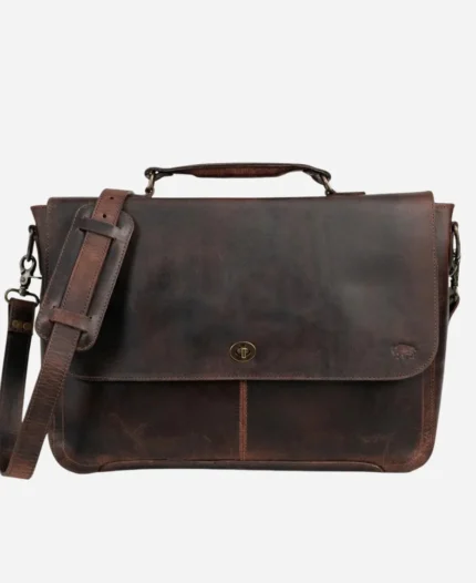 Unisex Premium Laptop Leather Messenger Bag