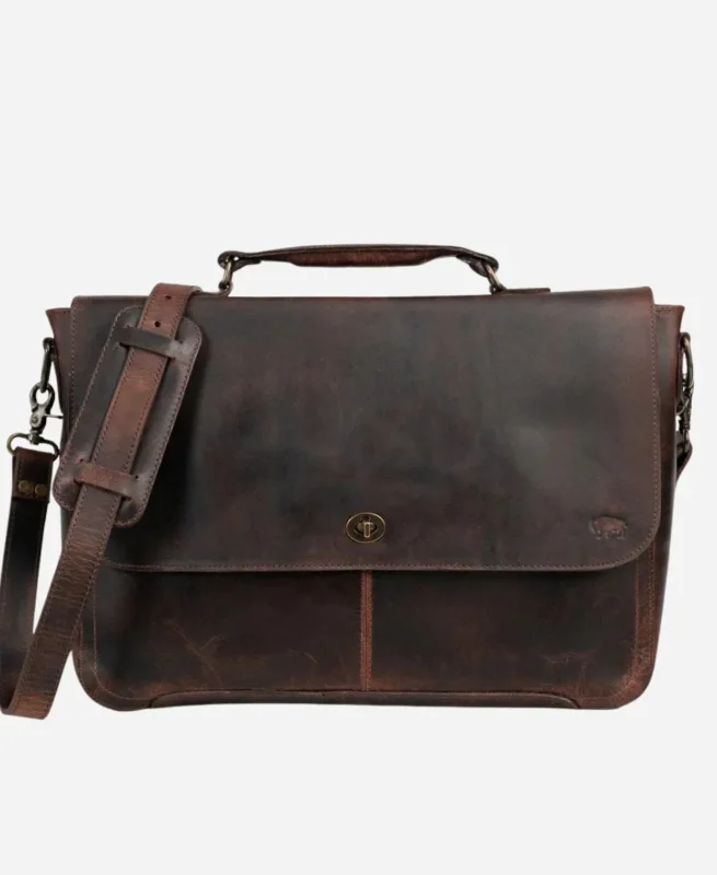 Unisex Premium Laptop Leather Messenger Bag