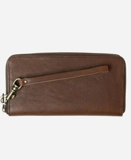 Women Classic Leather Wristlet Wallet