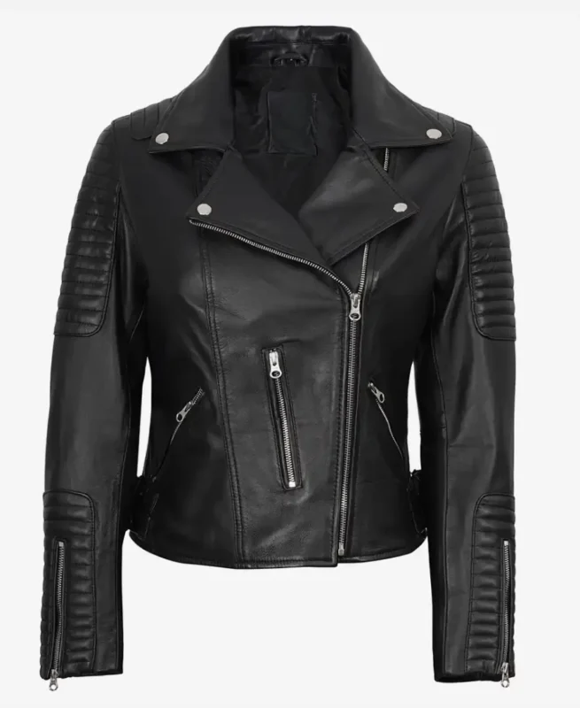 Women Leather Biker Jacket