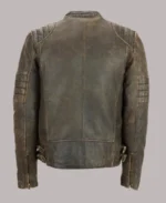 Cafe Racer Distressed Brown Leather Jacket