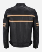 Men’s Cafe Racer Black Leather Jacket