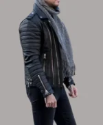 Men's Biker Black Leather Jacket