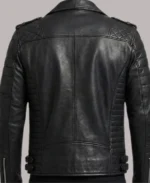 Classic Men's Biker Black Leather Jacket