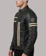 Men's Black Retro Biker Leather Jacket 