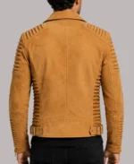 Men's Camel Brown Leather Jacket