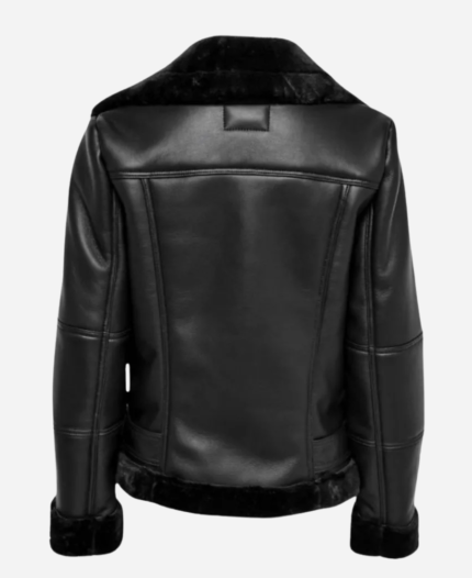 Womens Shearling Real Leather Jacket