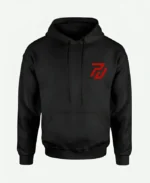 Black Pullover Hoodie for Men | Red Logo – Popular Jacket