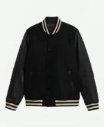 Men's Classic Wool & Leather Varsity Jacket