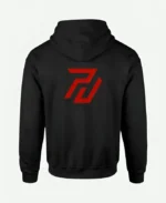 Black Pullover Hoodie for Men | Red Logo – Popular Jacket