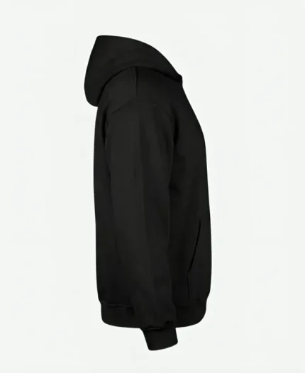 Black Pullover Hoodie for Men | Red Logo – Popular Jacket