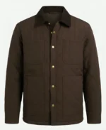 2026 Anna Pigeon S01 Cooper Levy Brown Quilted Jacket