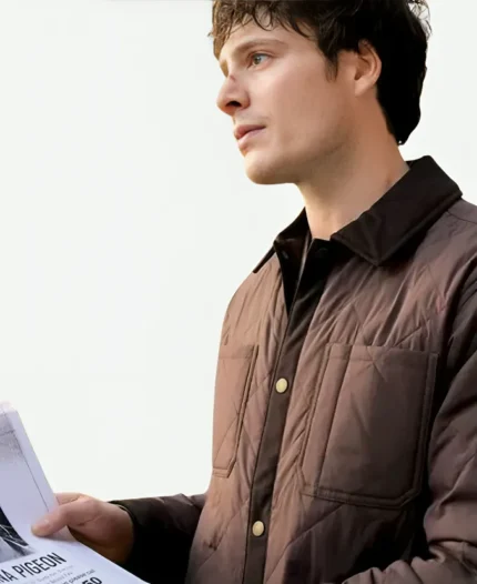 Cooper Levy Anna Pigeon S01 Jesse Garland Brown Quilted Jacket
