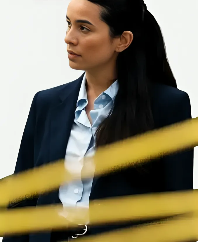 Anna Pigeon S01 Melanie Scrofano Blazer Anna Pigeon S01 Bethany Lopez Melanie Scrofano Blue blazer