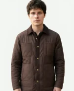 Anna Pigeon Cooper Levy Brown Quilted Jacket