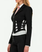 Juno Temple Ted Lasso S04 Keeley Jones Black Corset Blazer