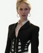 Keeley Jones Black Corset Blazer