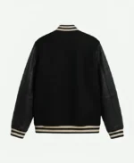 Popular Jacket's Minimal Black Varsity Jacket