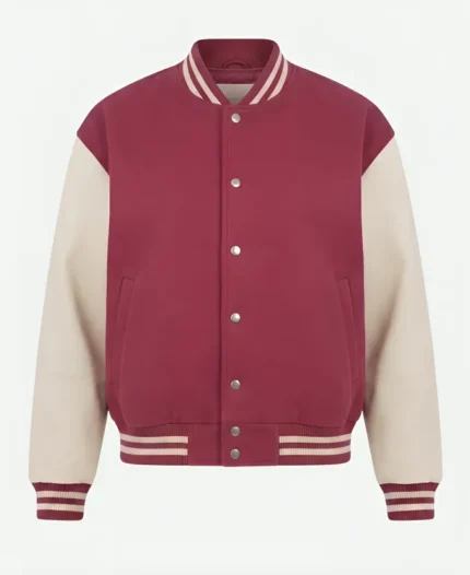 Men's Classic Wool & Leather Varsity Jacket