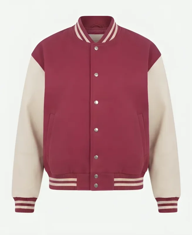 Men's Classic Wool & Leather Varsity Jacket